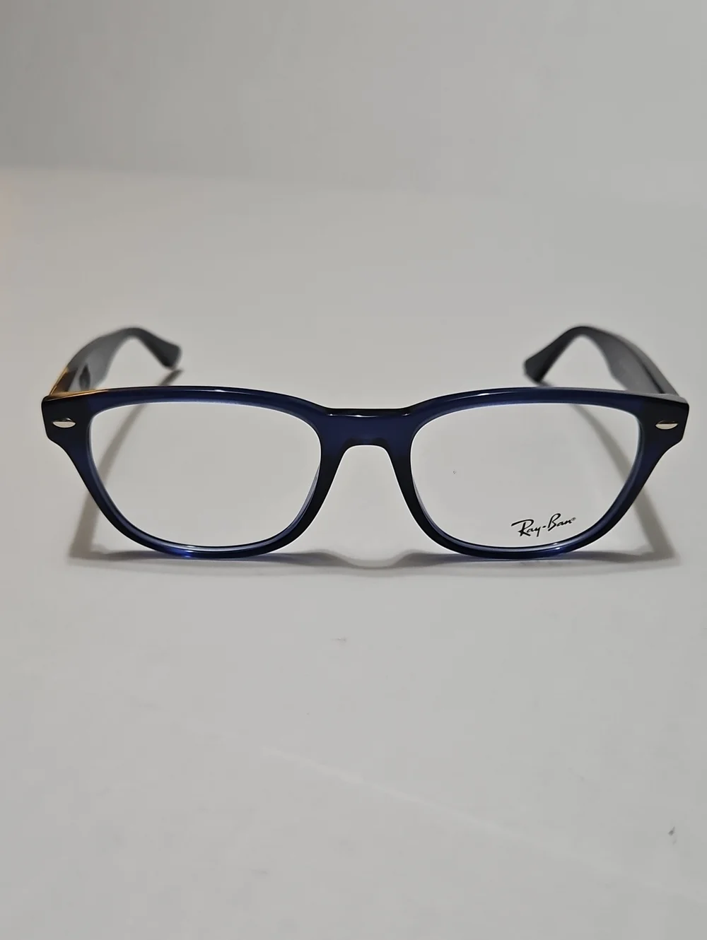 Ray-Ban RB5414 8222 Transparent Blue Rectangular Eyeglass Frames 54 19 145